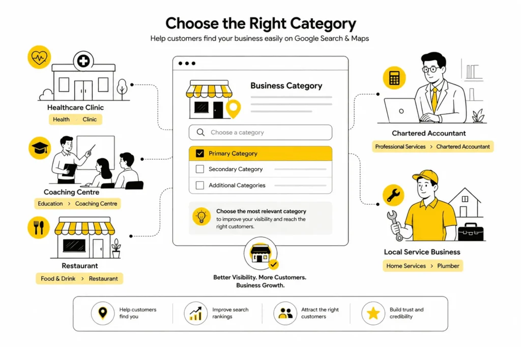 Choosing the correct Google Business Profile category