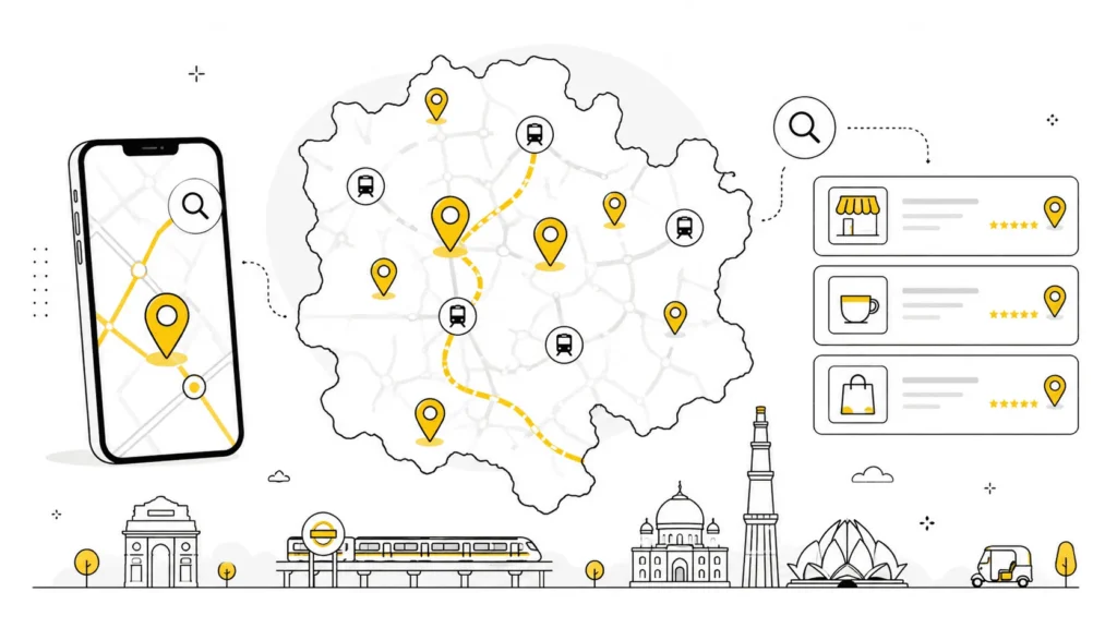 Delhi neighbourhood keyword strategy for improving local search rankings
