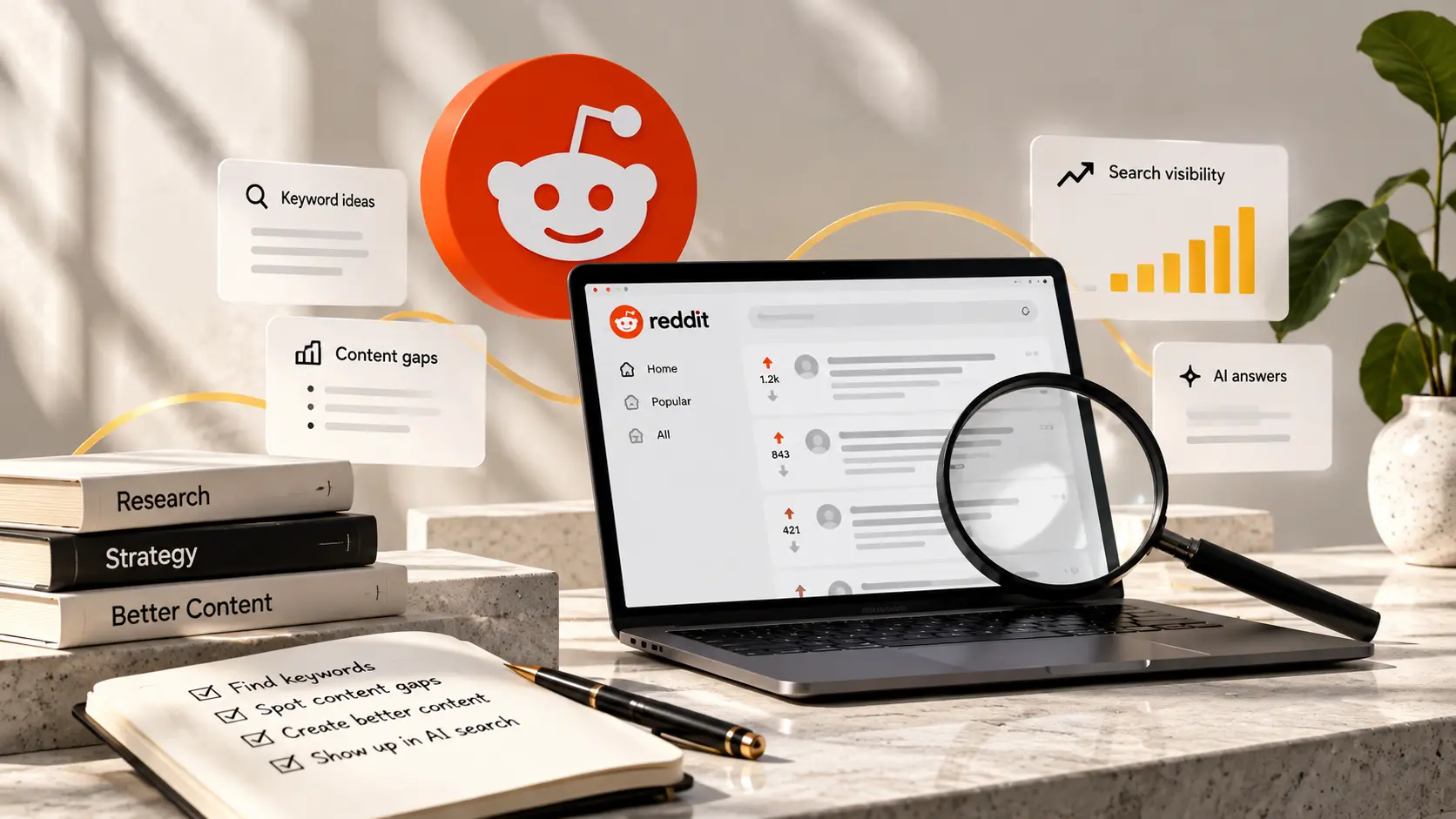 Reddit SEO Strategy 2026: research, content gaps and AI search