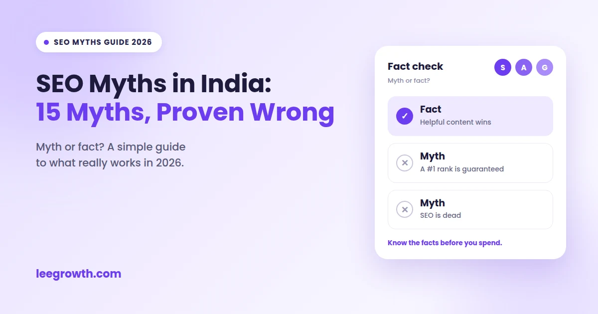 SEO myths in India debunked: 15 myths and facts